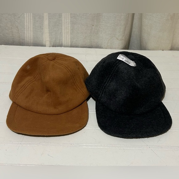 Kid’s Hats Toddler Little Lid One Size Brown Black Cotton Lined‎ Adjustable Caps - Picture 1 of 14